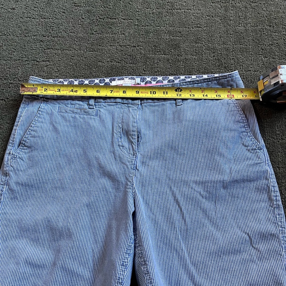 Classic Blue Striped Women's Shorts - Picture 10 of 11